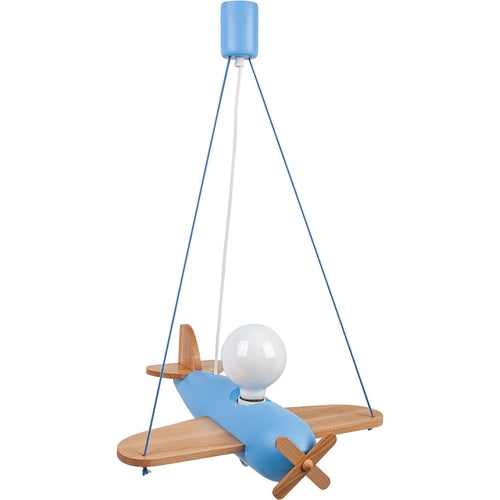 Hängende Lampe Clipper natürlich-blau